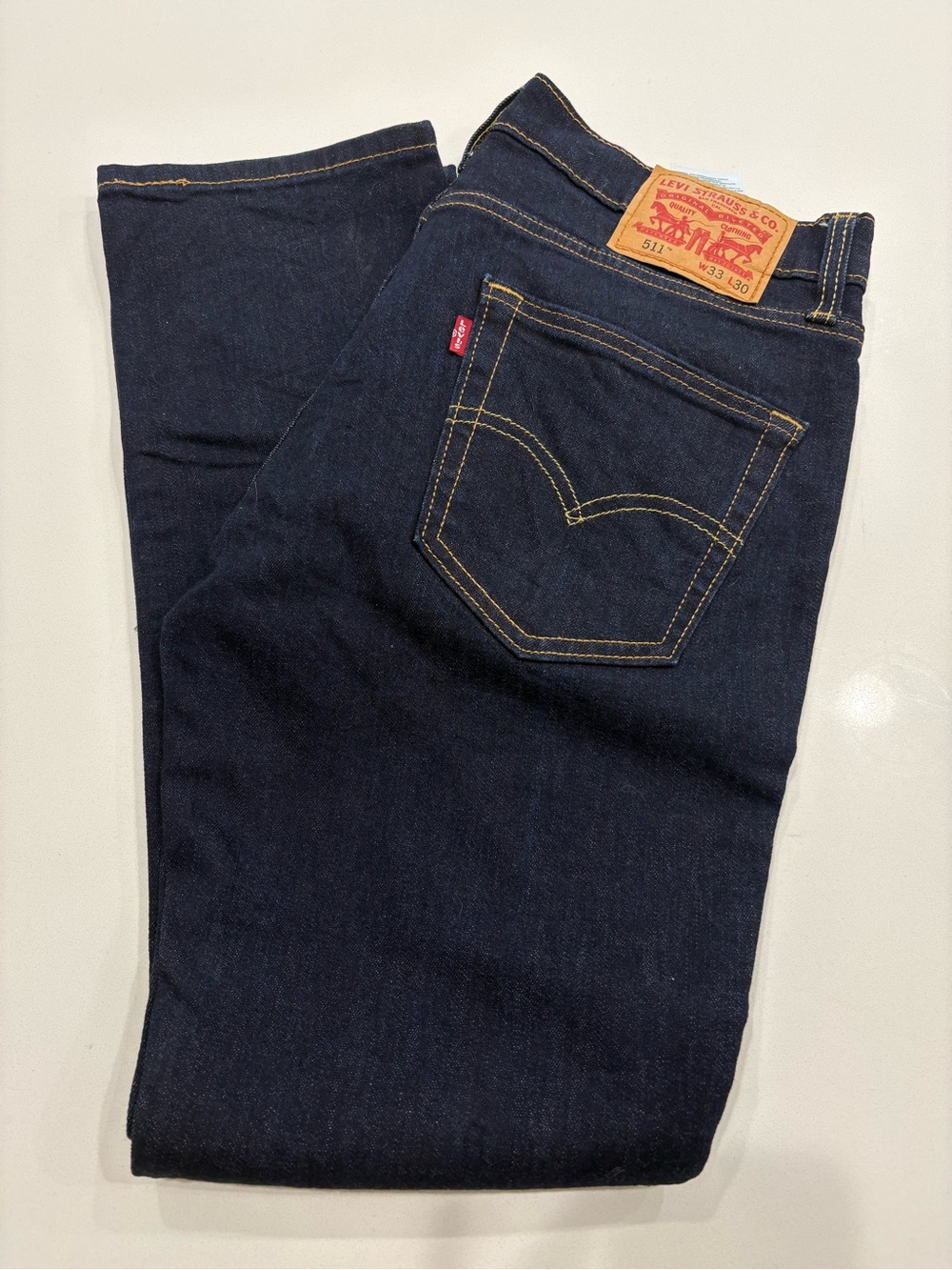 Levi's Slim Straight Men's Jeans in Dark Indigo Blue